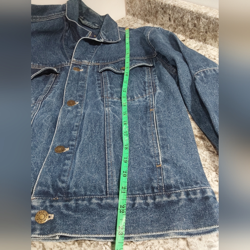 Calvin Klein Classic Blue Denim Jacket M - Picture 7 of 10